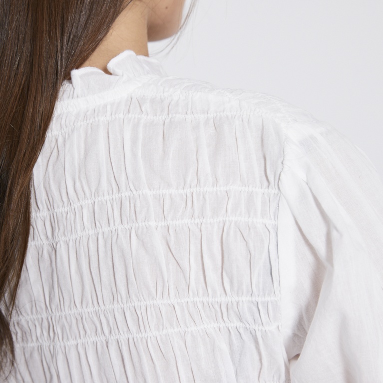 Smock blouse "Isa" White